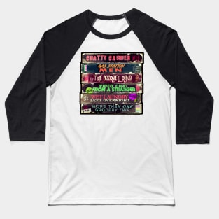 Adulthood Horror VHS Baseball T-Shirt